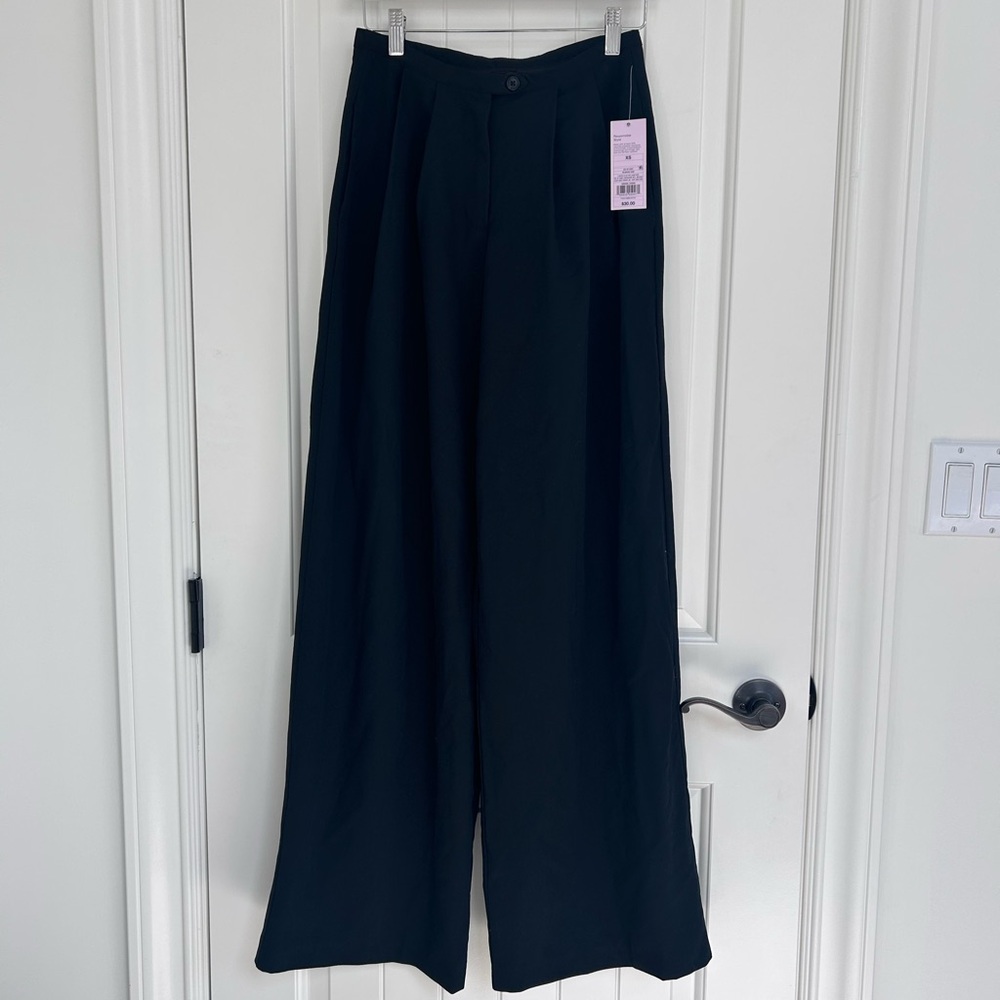 NWT Drapey High-Waist Wide-Leg Trousers